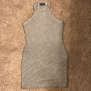 Grey fitted dress